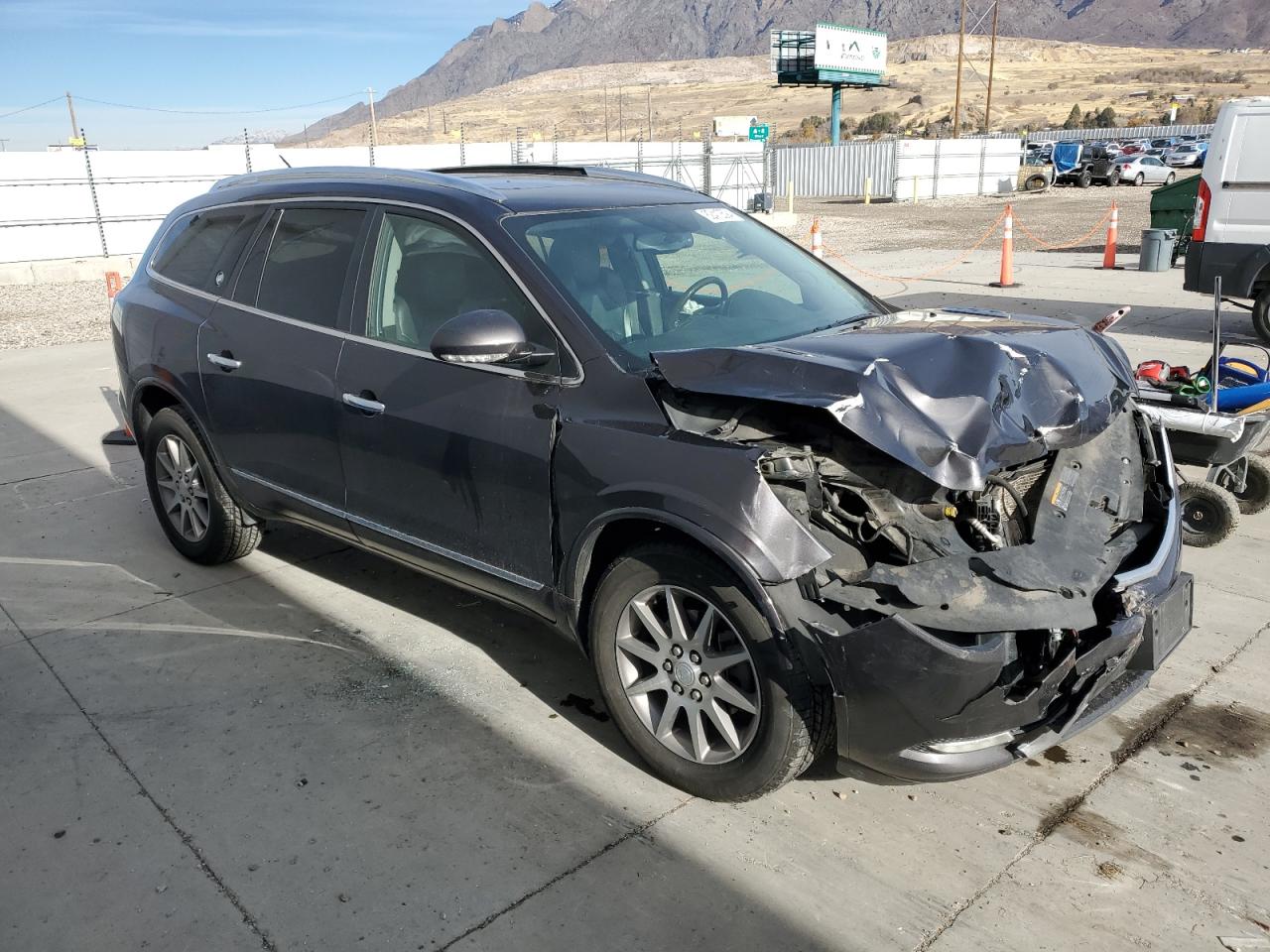 2016 Buick Enclave VIN 5GAKVBKD7GJ130353 Copart auction photo, front end damage thumbnail 4