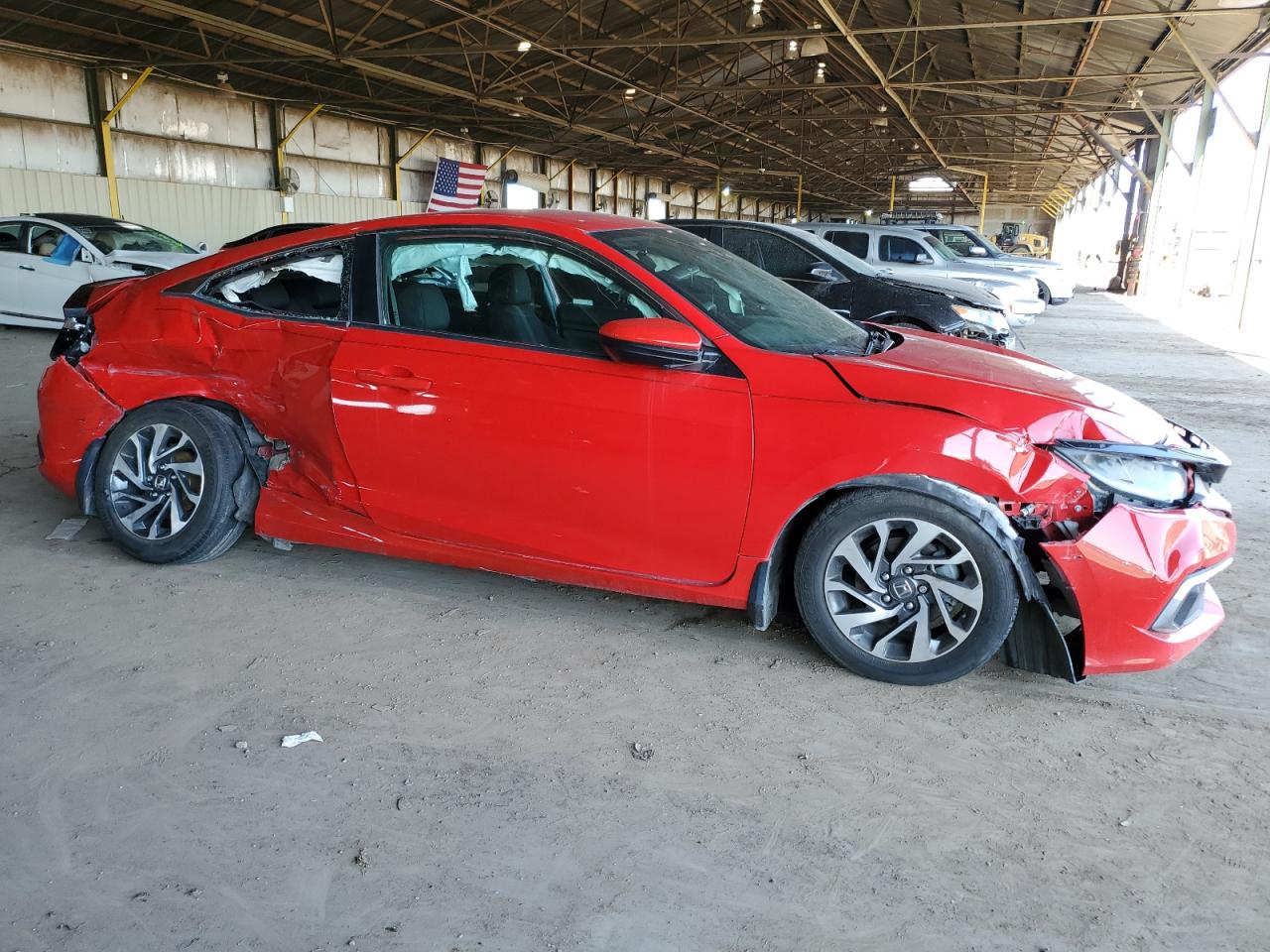 2019 Honda Civic VIN 2HGFC4B65KH302152 Copart auction photo, all over damage thumbnail 4