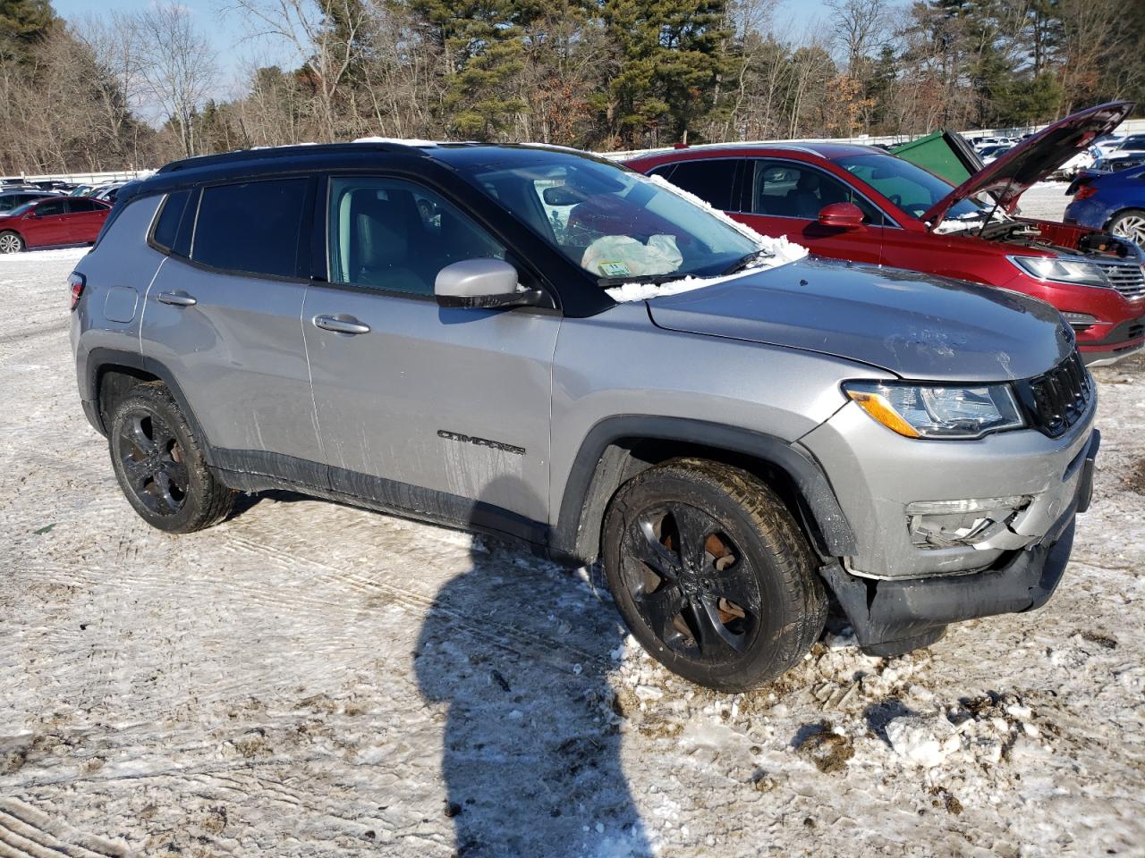 2018 Jeep Compass VIN 3C4NJDBB5JT432614 Copart auction photo, front end damage thumbnail 4