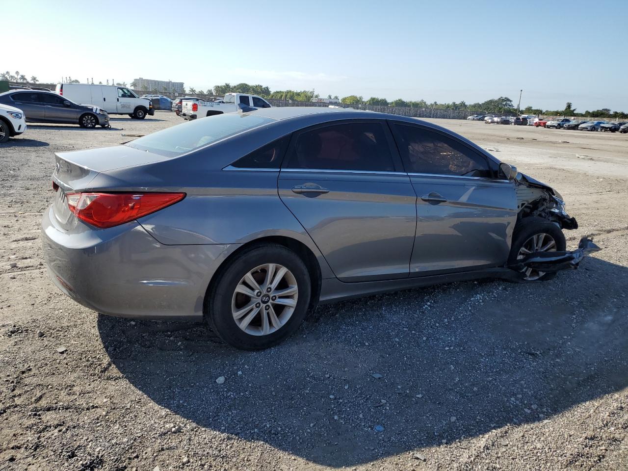 2013 Hyundai Sonata VIN 5NPEB4AC9DH725170 Copart auction photo, front end damage thumbnail 3