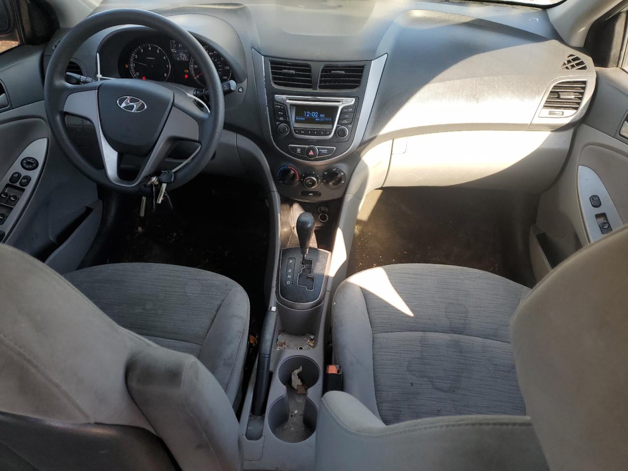 2017 Hyundai Accent VIN KMHCT4AE9HU307981 Copart auction photo, front end damage thumbnail 8