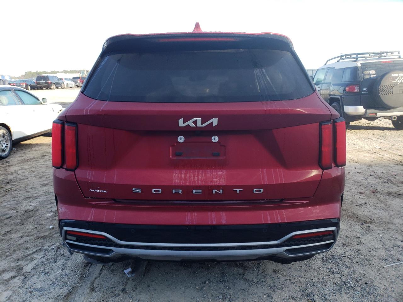 2022 KIA Sorento VIN 5XYRK4LF1NG081357 Copart auction photo, front end / rear end damage thumbnail 6