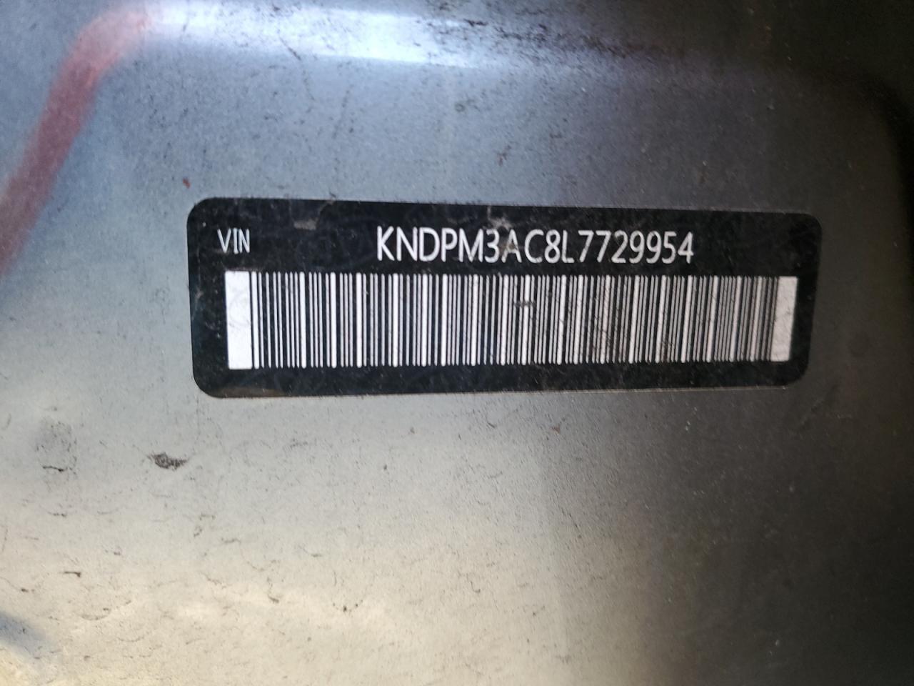 2020 KIA Sportage VIN KNDPM3AC8L7729954 Copart auction photo, side damage thumbnail 13