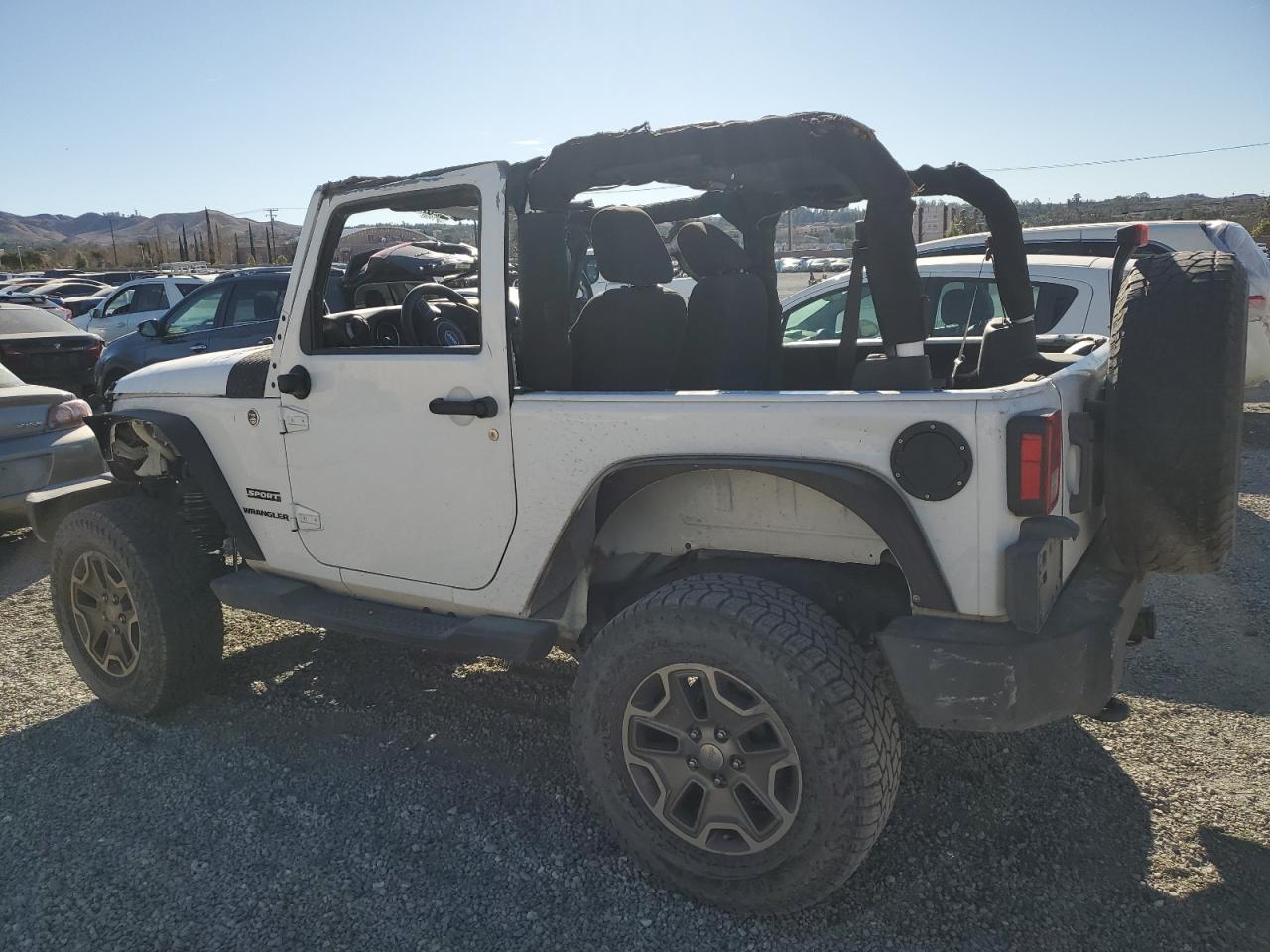 2014 Jeep Wrangler VIN 1C4AJWAGXEL190587 Copart auction photo, all over damage thumbnail 2