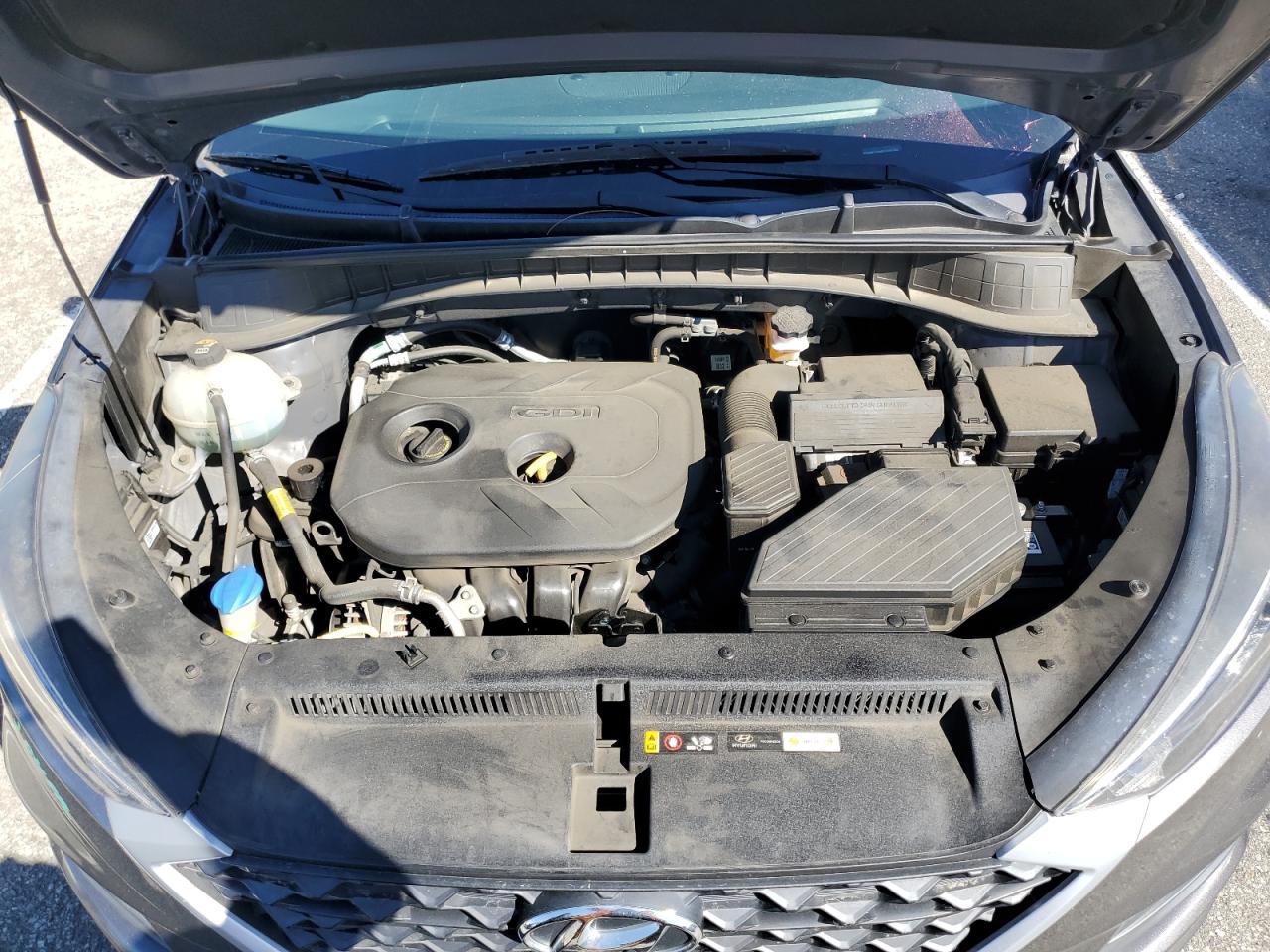 2020 Hyundai Tucson VIN KM8J23A40LU081141 Copart auction photo, front end / side damage thumbnail 12