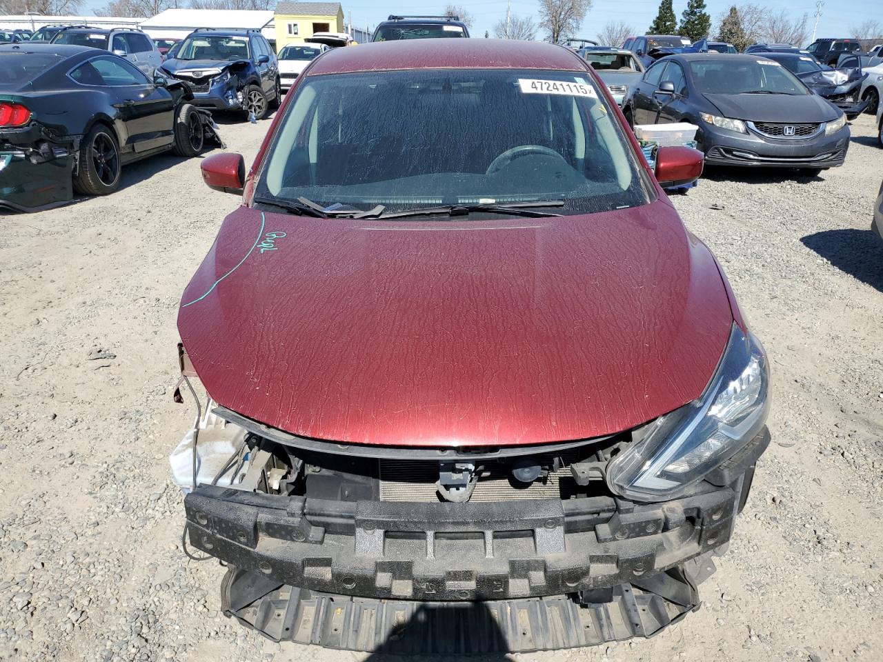 2019 Nissan Sentra VIN 3N1AB7AP4KY244541 Copart auction photo, front end damage thumbnail 5