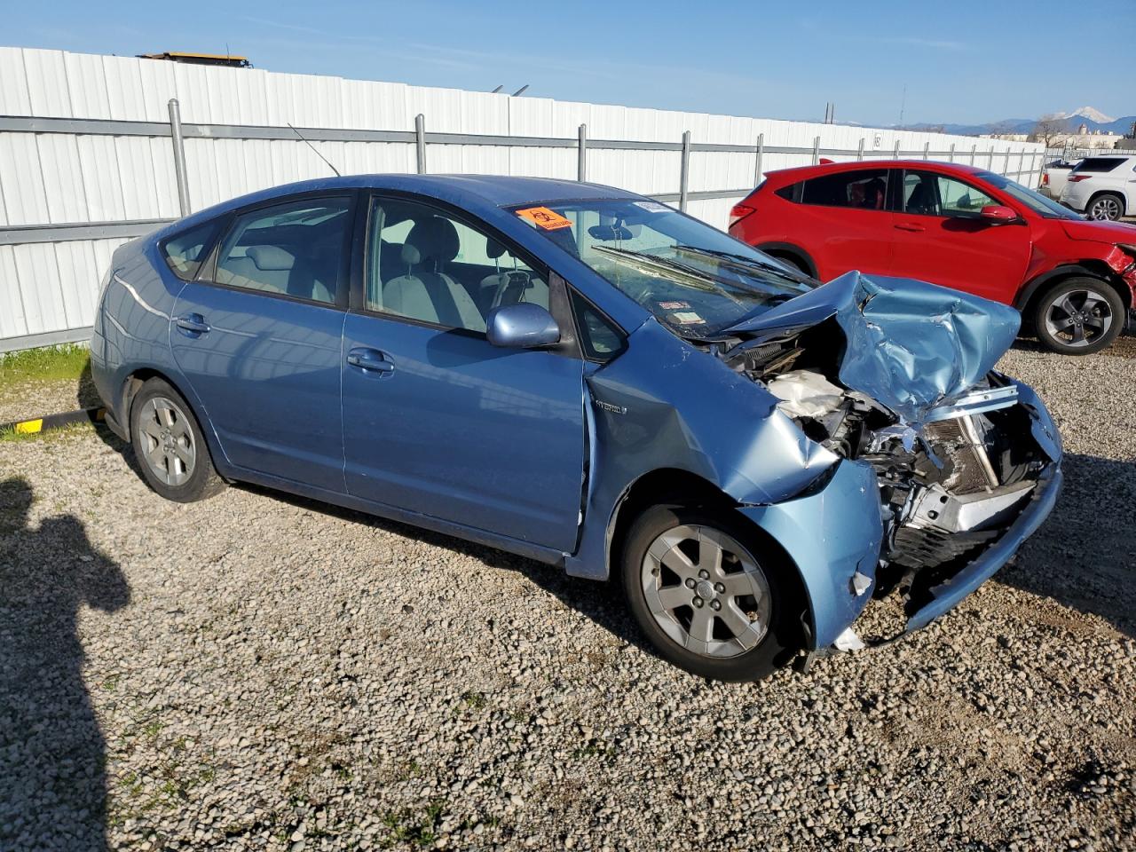 2006 Toyota Prius VIN JTDKB20U163158226 Copart auction photo, front end / side damage thumbnail 4