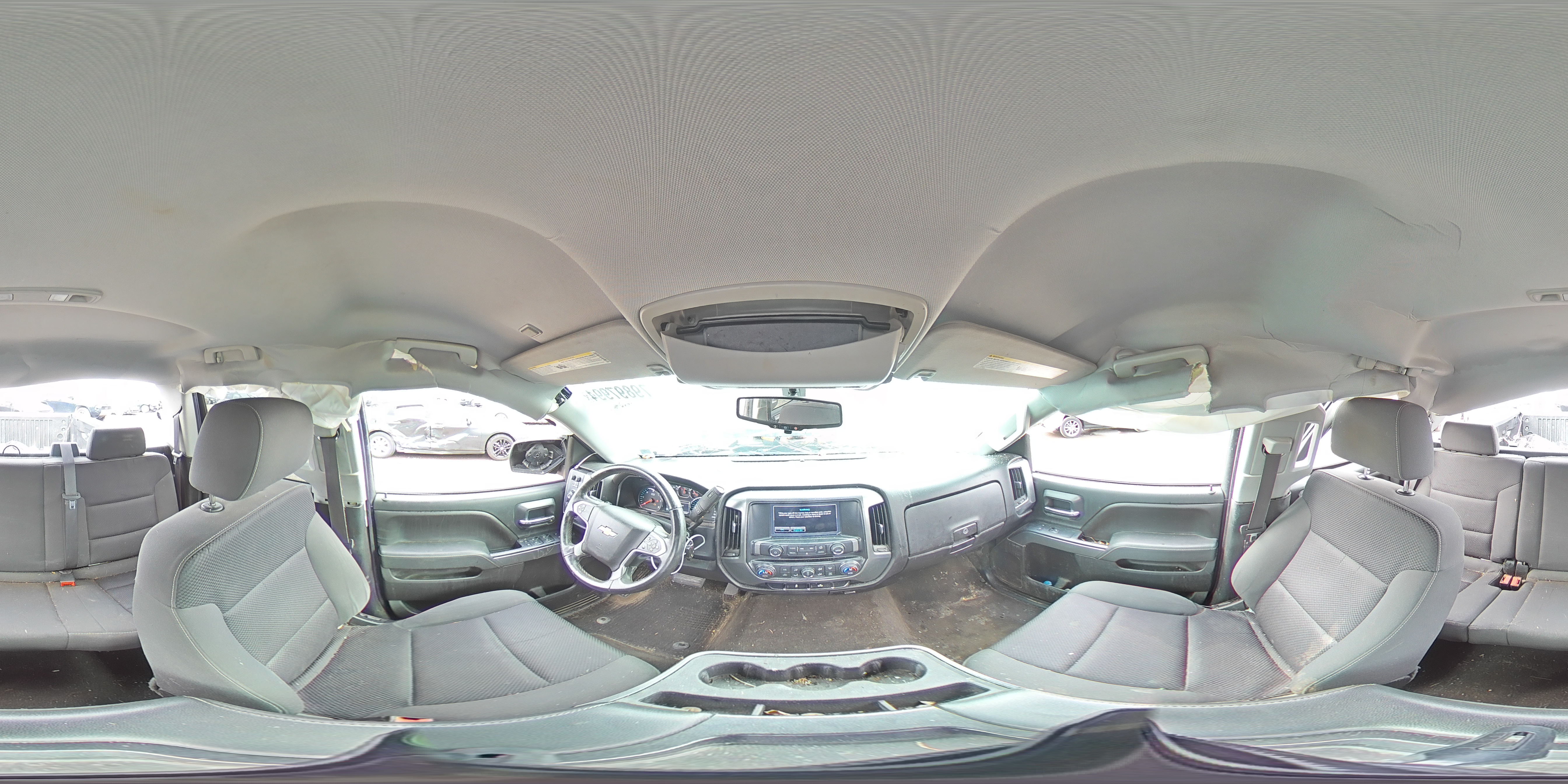 2015 Chevrolet Silverado VIN 1GCVKREHXFZ308459 Copart auction photo, rollover damage thumbnail 13