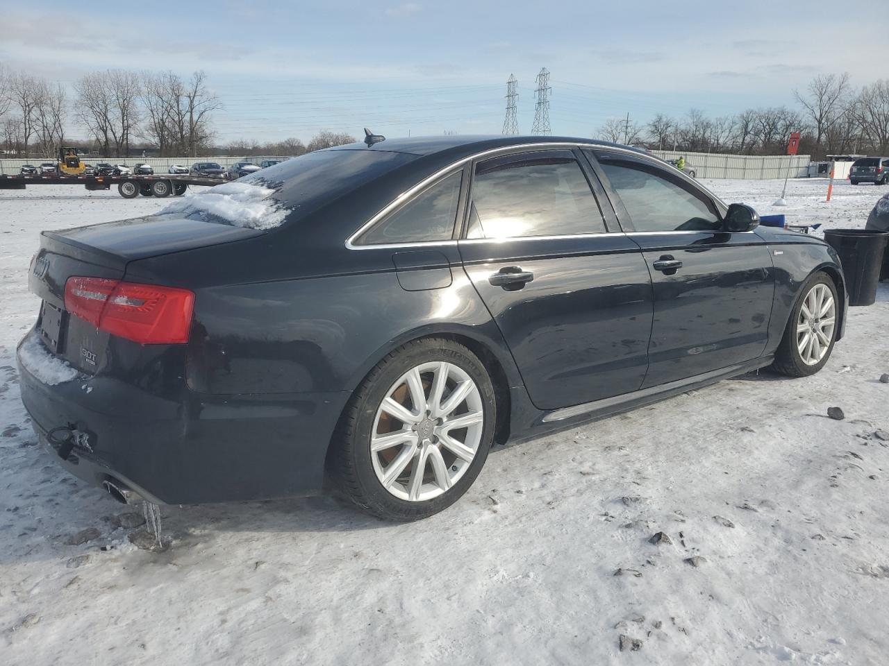 2015 Audi A6 VIN WAUFGAFC2FN014732 Copart auction photo, front end / rear end damage thumbnail 3