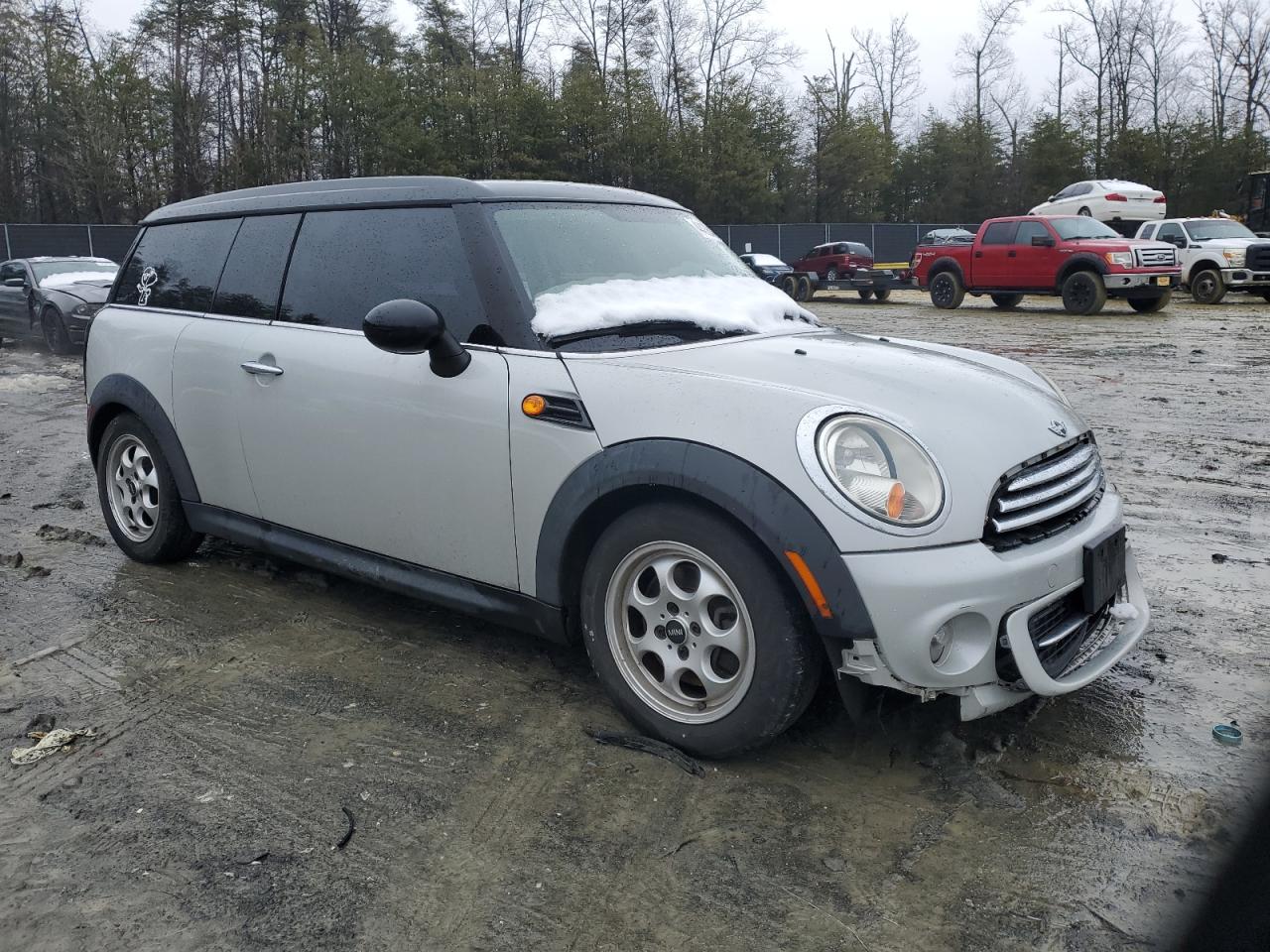 2013 MINI Cooper VIN WMWZF3C50DT491556 Copart auction photo, side / front end damage thumbnail 4