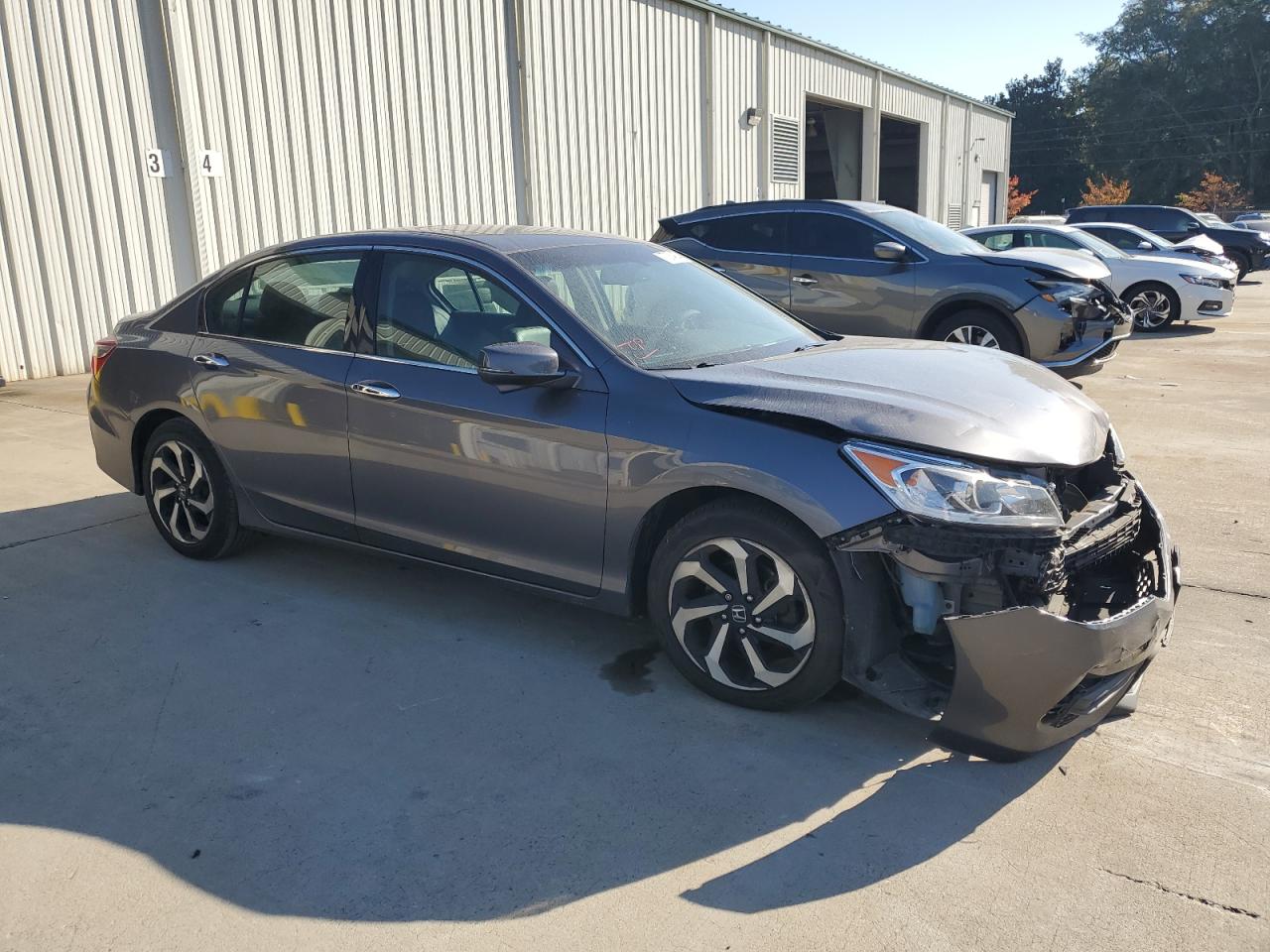 2016 Honda Accord VIN 1HGCR3F84GA033011 Copart auction photo, front end damage thumbnail 4