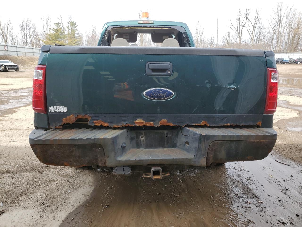 2009 Ford F250 VIN 1FTNF21549EA63743 Copart auction photo, rollover damage thumbnail 6