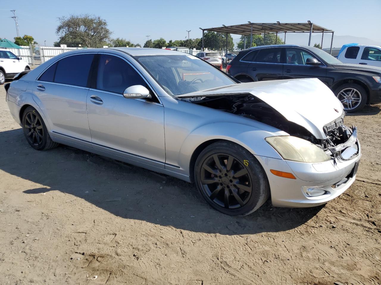 2007 Mercedes-Benz S-klasse VIN WDDNG71X97A059659 Copart auction photo, front end / rear end damage thumbnail 4