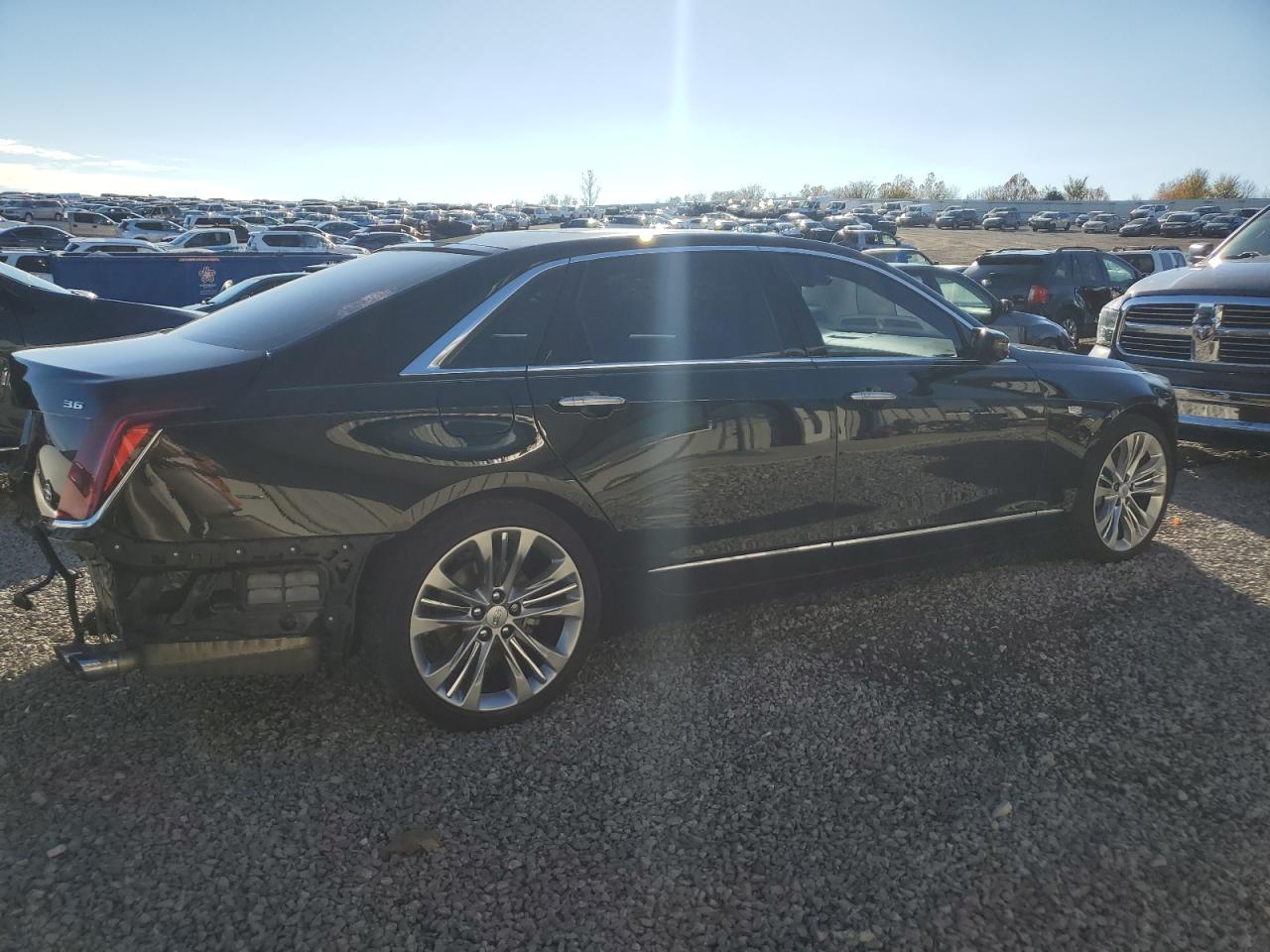 2018 Cadillac CT6 VIN 1G6KL5RS4JU115313 Copart auction photo, rear end / front end damage thumbnail 3