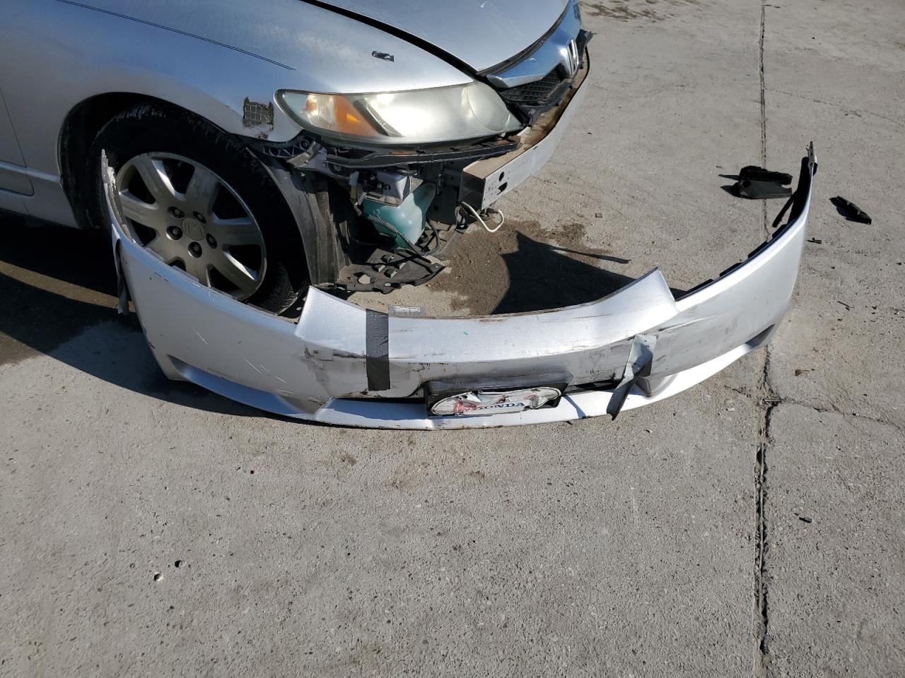 2010 Honda Civic VIN 2HGFA1F50AH517118 Copart auction photo, side / front end damage thumbnail 12
