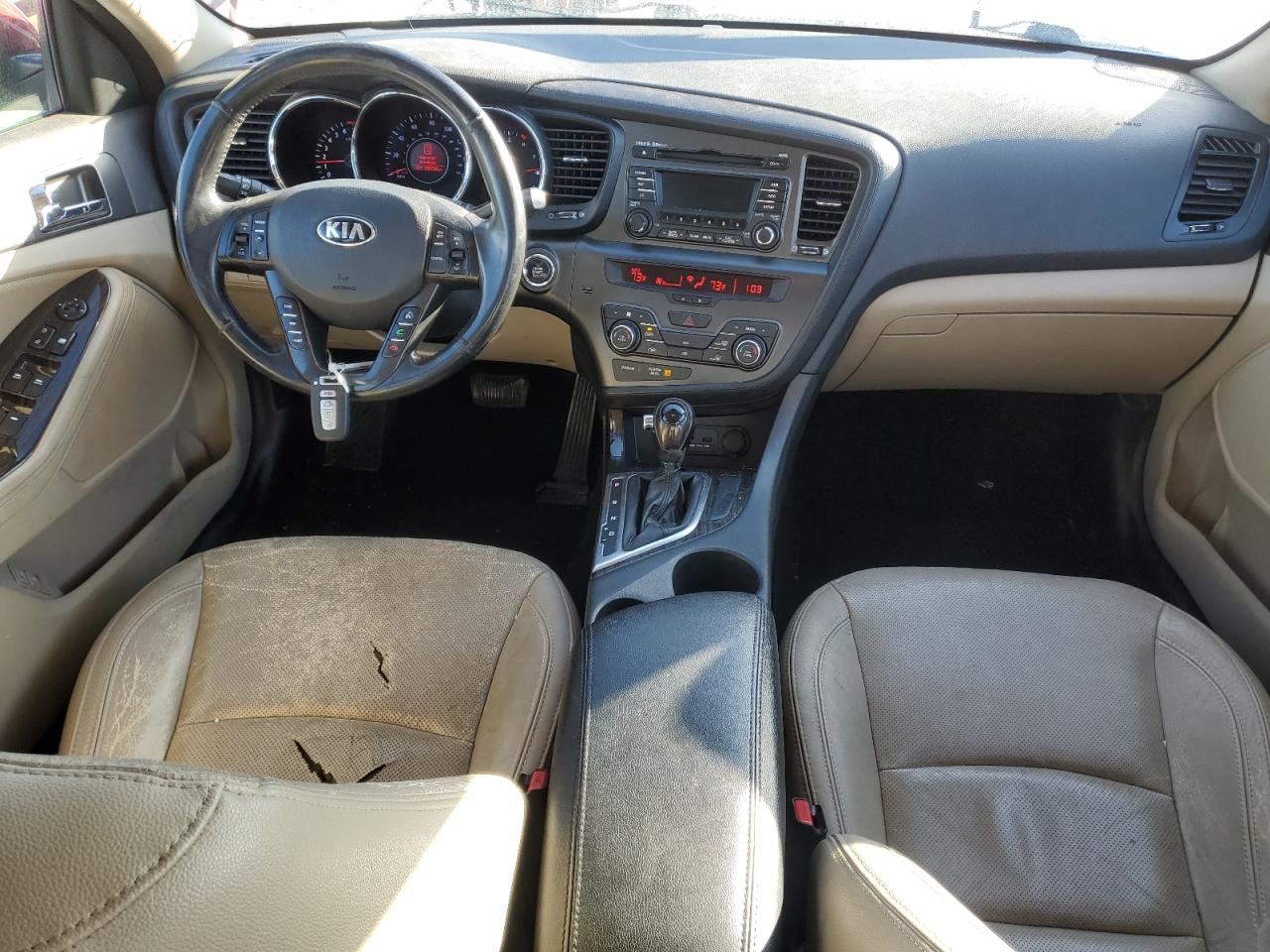 2013 KIA Optima VIN 5XXGN4A74DG163399 Copart auction photo, rear end damage thumbnail 8