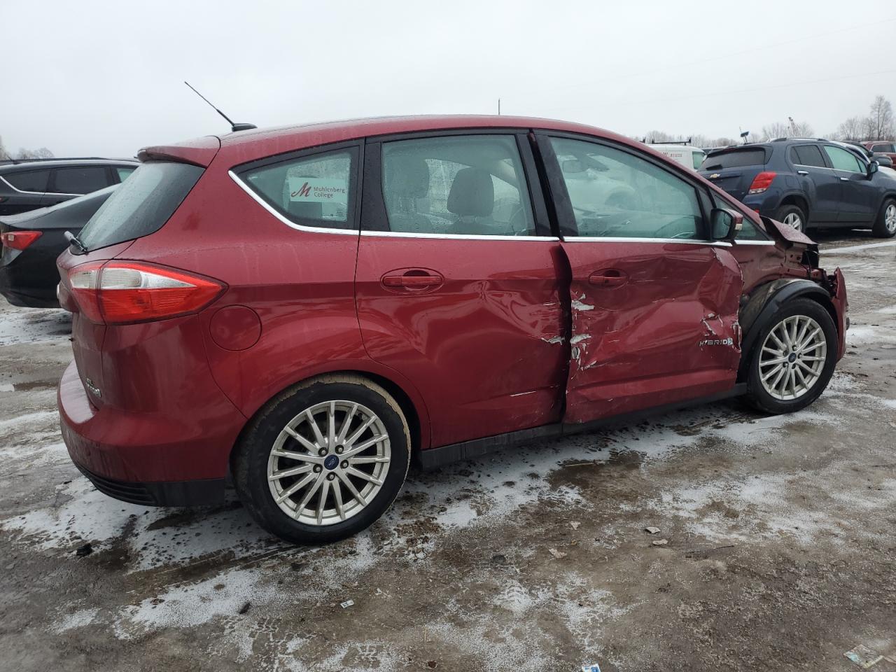 2013 Ford C-MAX VIN 1FADP5BU2DL540745 Copart auction photo, front end / side damage thumbnail 3