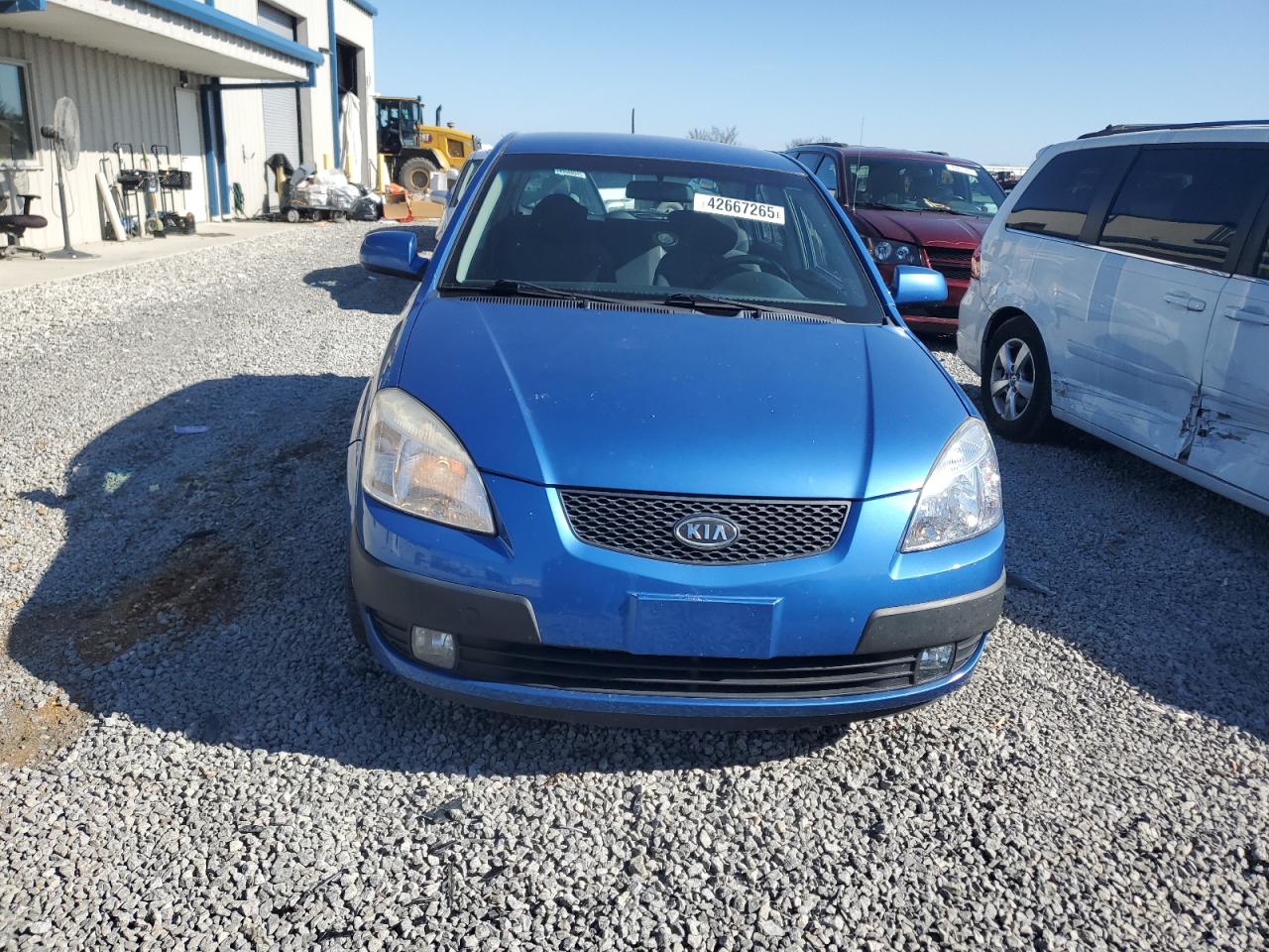 2006 KIA Rio VIN KNADE163966088186 Copart auction photo, rear end damage thumbnail 5