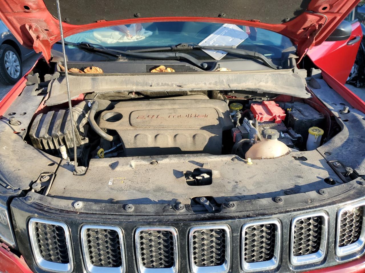 2019 Jeep Compass VIN 3C4NJDAB0KT645909 Copart auction photo, front end damage thumbnail 12