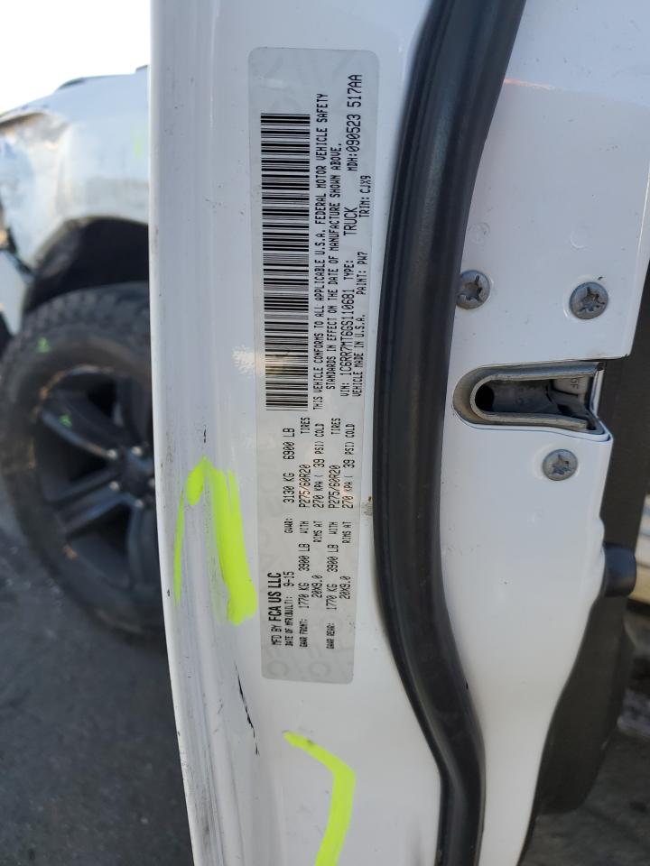 2016 RAM 1500 VIN 1C6RR7MT6GS110681 Copart auction photo, all over damage thumbnail 14