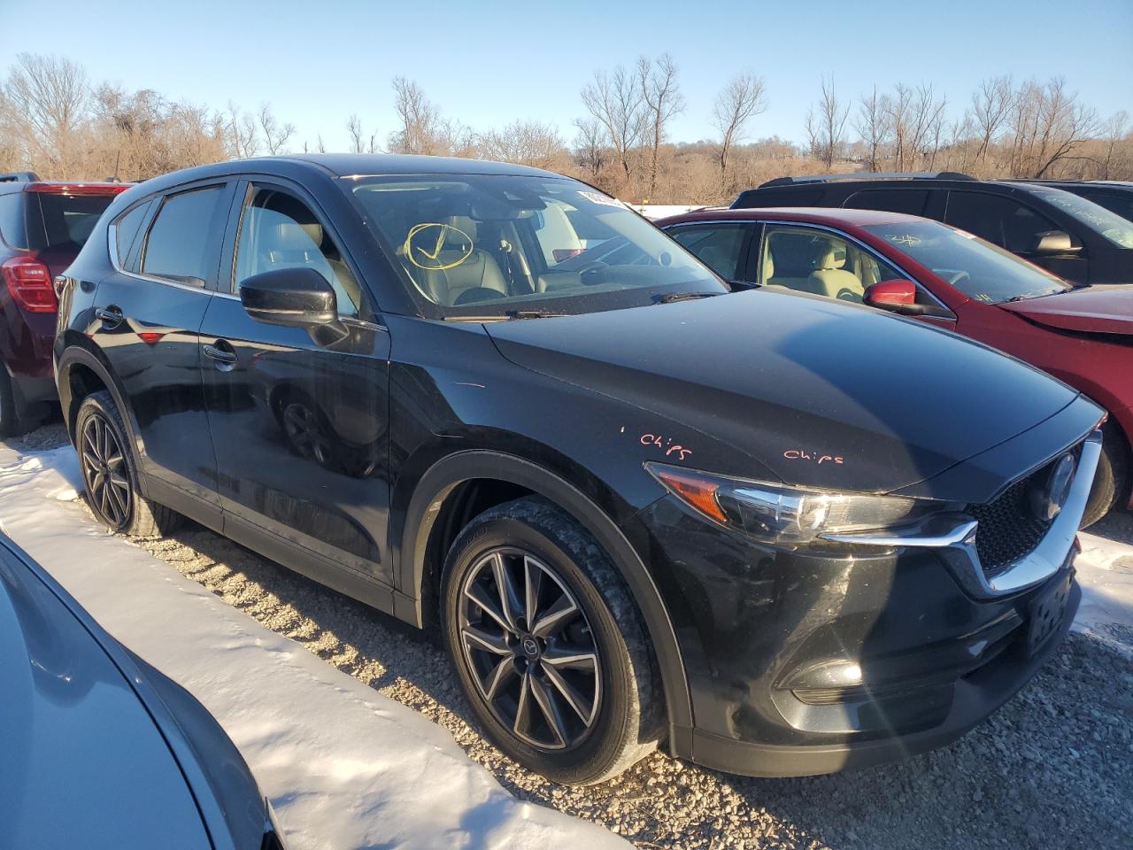 2018 Mazda CX-5 VIN JM3KFACM9J0300642 Copart auction photo, side / rear end damage thumbnail 4
