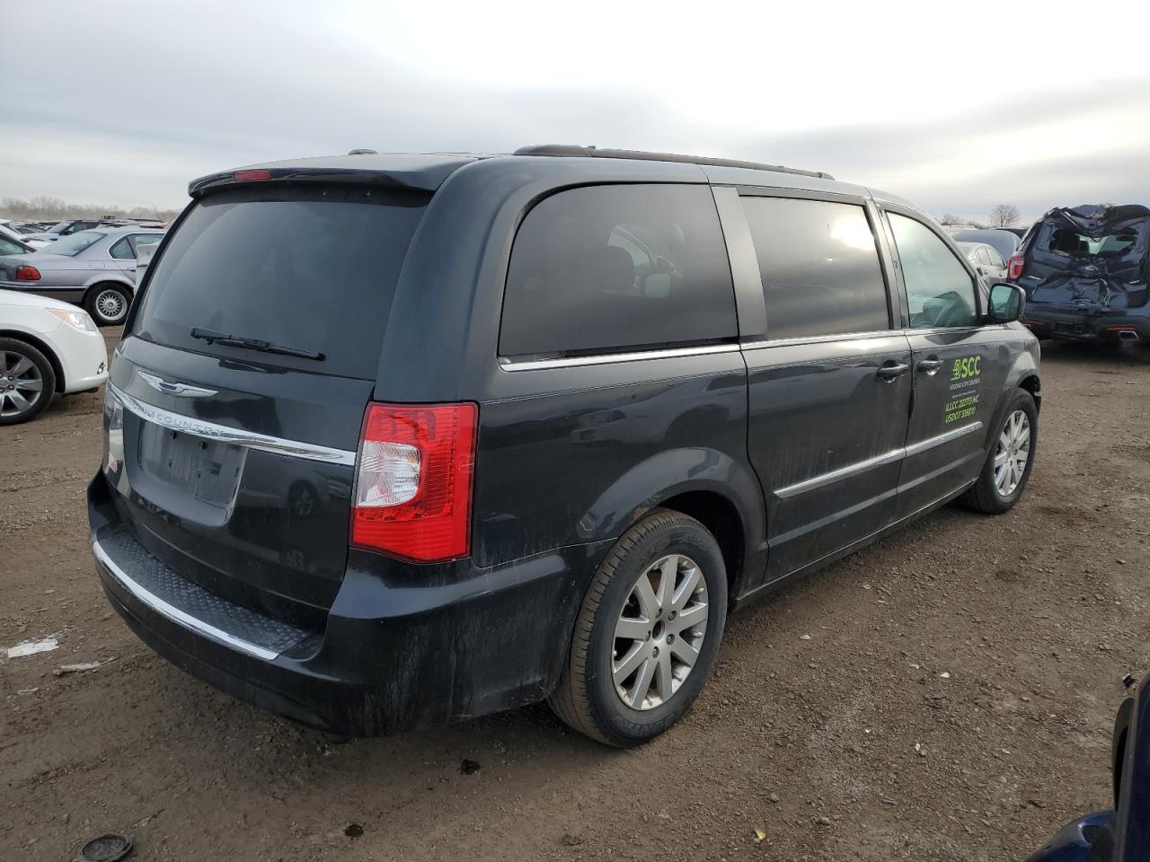 2013 Chrysler Town & Country VIN 2C4RC1BG9DR737594 Copart auction photo, front end damage thumbnail 3
