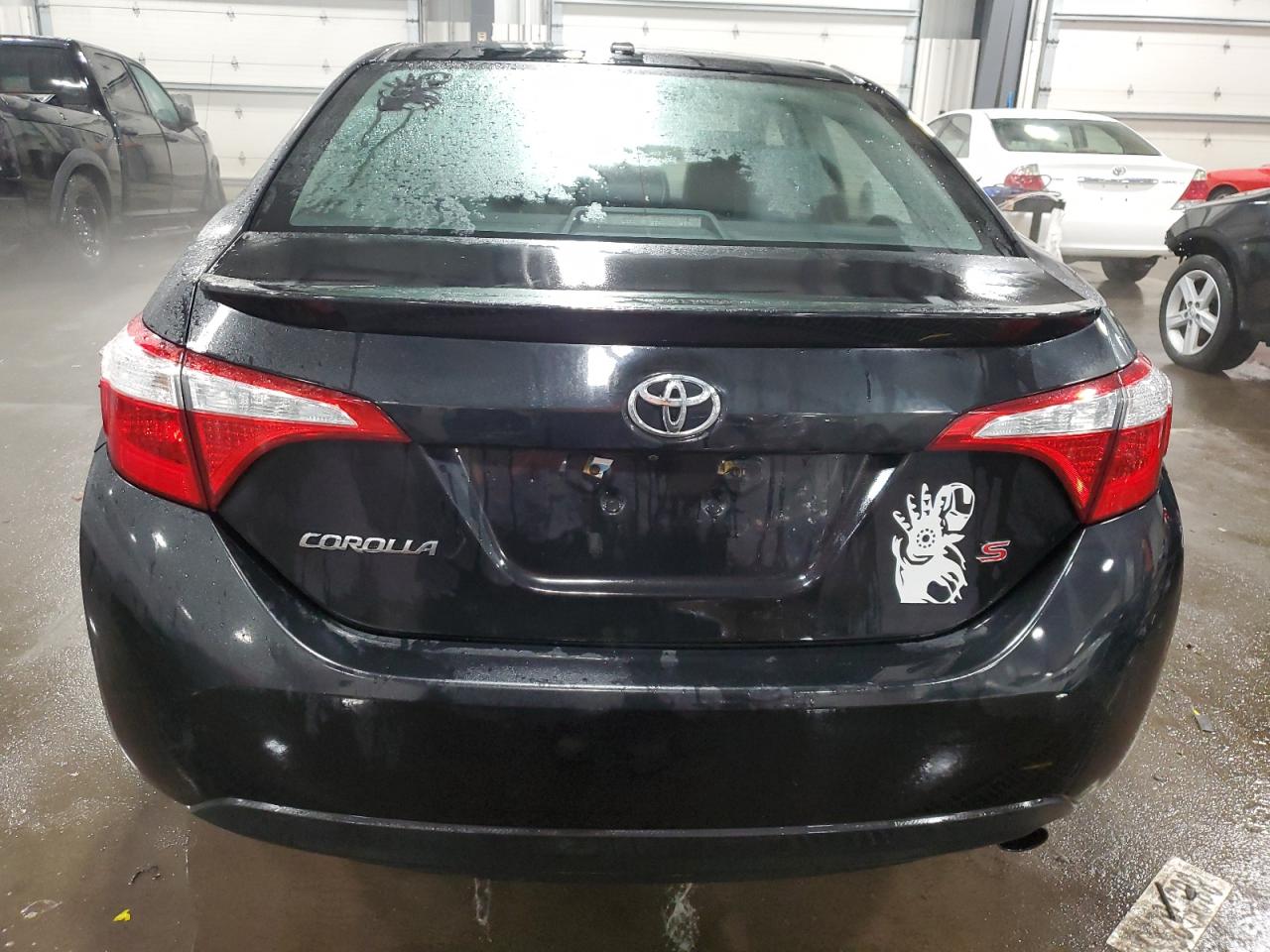 2015 Toyota Corolla VIN 2T1BURHEXFC350056 Copart auction photo, front end / side damage thumbnail 6