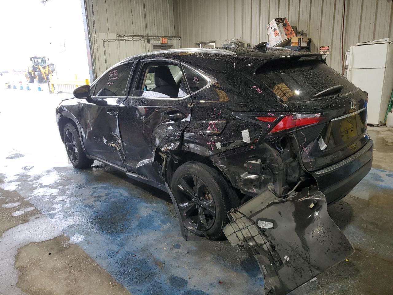 2017 Lexus NX VIN JTJYARBZ7H2061164 Copart auction photo, side / rear end damage thumbnail 2