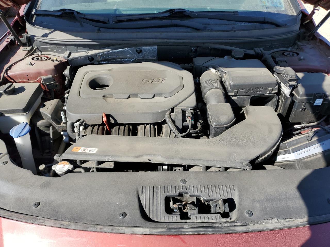 2016 Hyundai Sonata VIN 5NPE24AF3GH278088 Copart auction photo, side / front end damage thumbnail 11