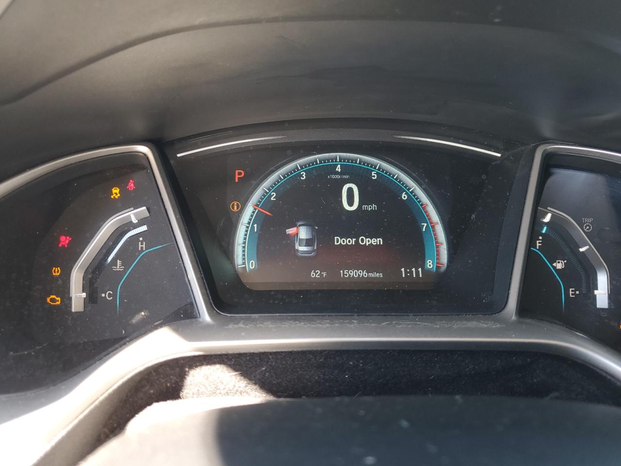 2016 Honda Civic VIN 2HGFC1F7XGH631700 Copart auction photo, front end / side damage thumbnail 9