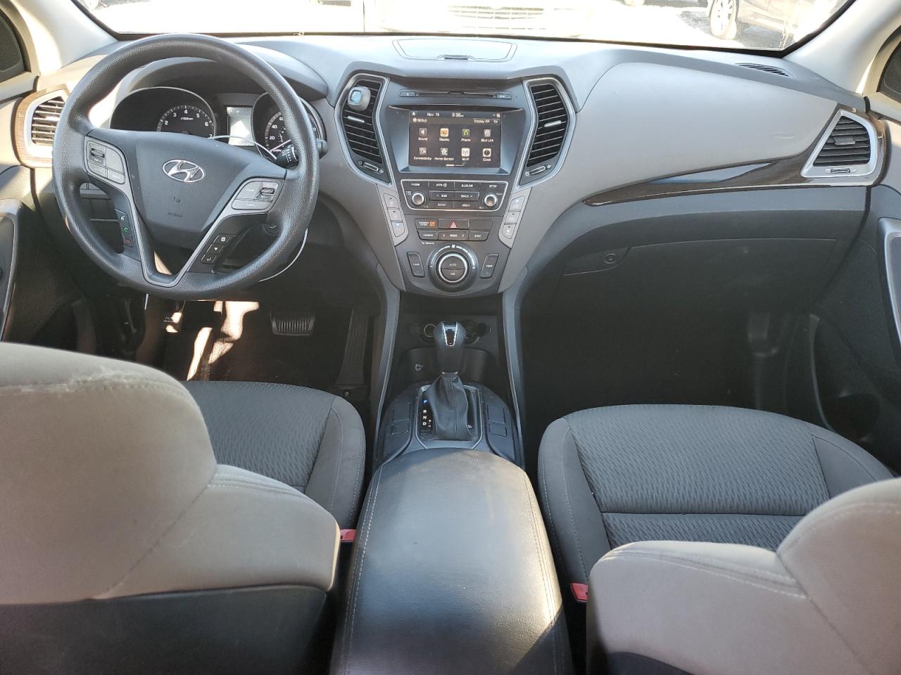 2017 Hyundai Santa Fe VIN KM8SM4HFXHU198471 Copart auction photo, top/roof damage thumbnail 8