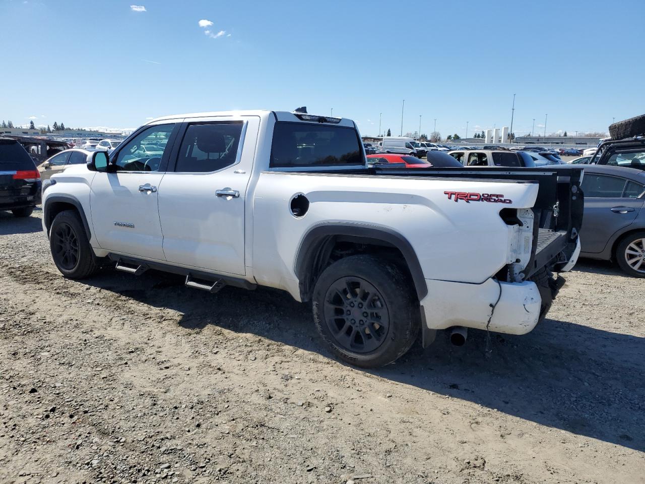 2022 Toyota Tundra VIN 5TFJA5BC1NX002361 Copart auction photo, rear end damage thumbnail 2
