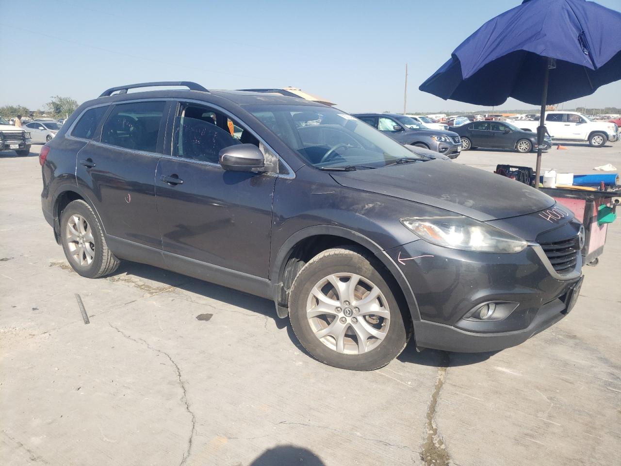 2014 Mazda CX-9 VIN JM3TB2CA3E0442342 Copart auction photo, rear end / minor dent/scratches damage thumbnail 4