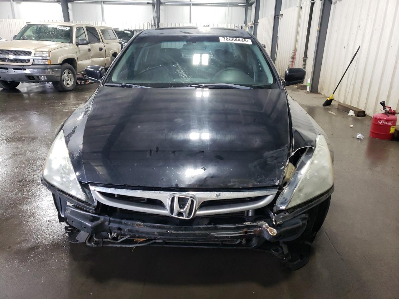 2007 Honda Accord VIN 1HGCM66517A062097 Copart auction photo, front end damage thumbnail 5