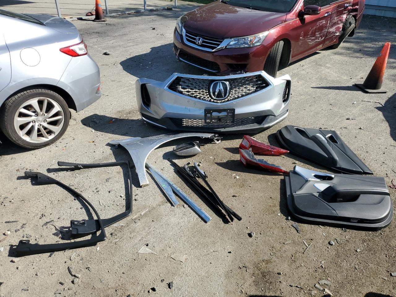 2022 Acura RDX VIN 5J8TC1H55NL004868 Copart auction photo, front end / rear end damage thumbnail 13
