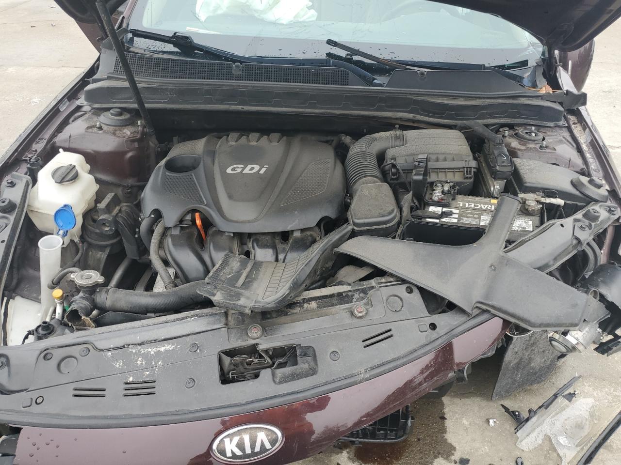 2013 KIA Optima VIN 5XXGM4A74DG188712 Copart auction photo, front end damage thumbnail 12