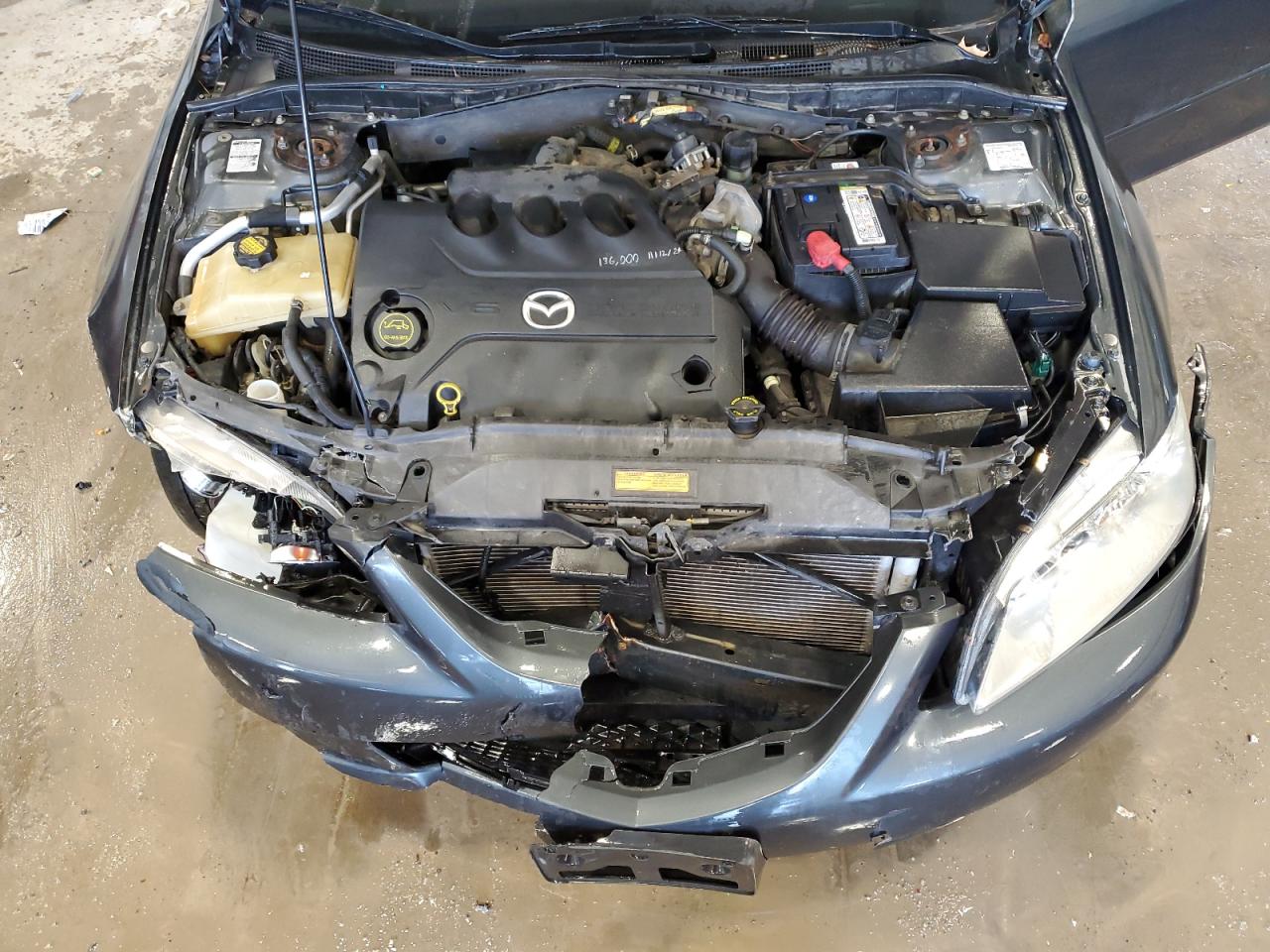 2005 Mazda 6 VIN 1YVHP82DX55M27588 Copart auction photo, front end / rear end damage thumbnail 11