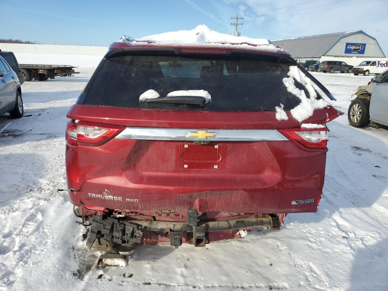 2018 Chevrolet Traverse VIN 1GNEVJKW9JJ121000 Copart auction photo, all over damage thumbnail 6