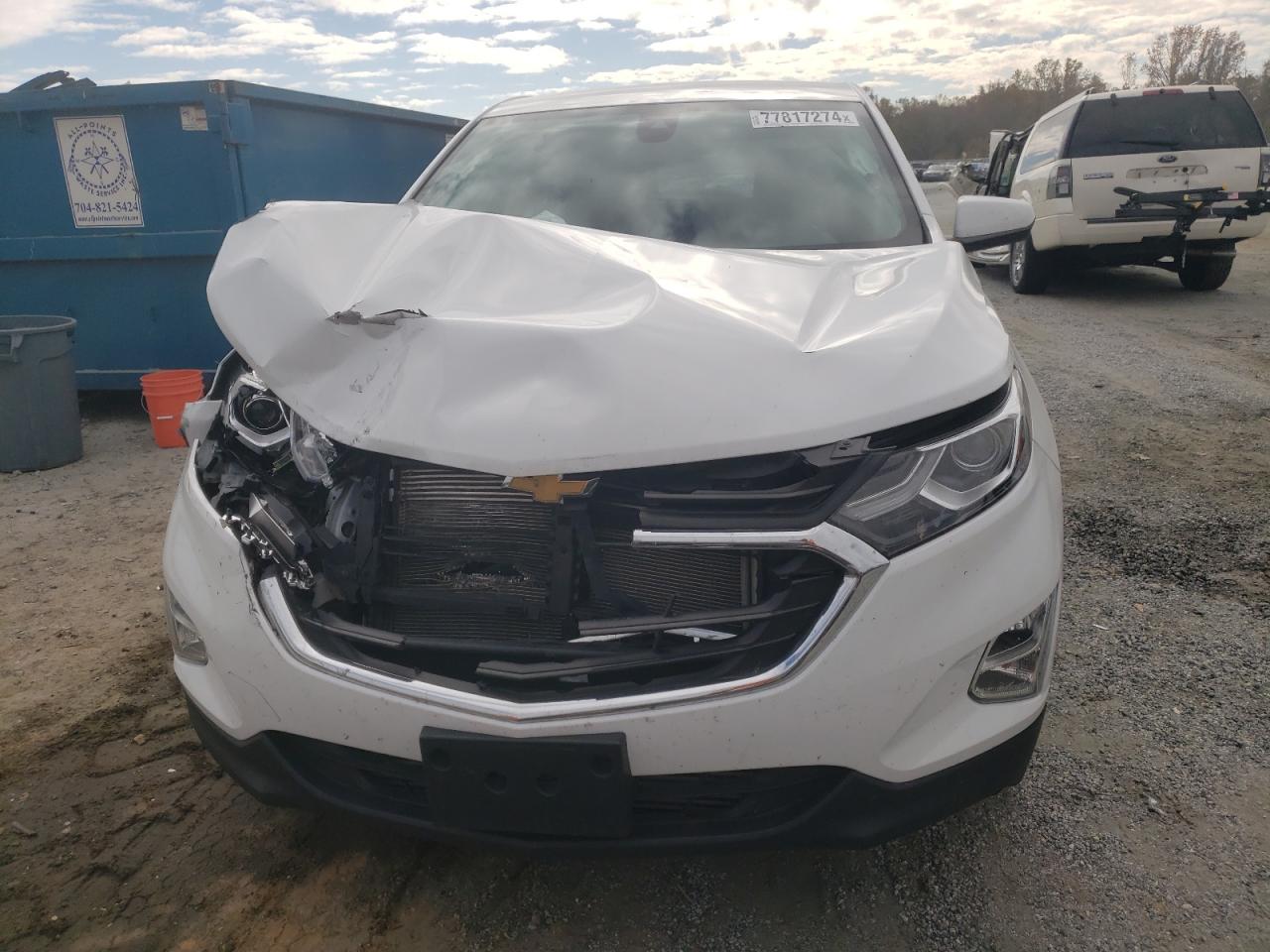 2021 Chevrolet Equinox VIN 3GNAXKEV5MS155293 Copart auction photo, front end / side damage thumbnail 5