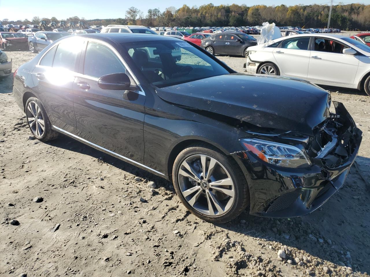 2019 Mercedes-Benz C-klasse VIN 55SWF8DB5KU311039 Copart auction photo, front end damage thumbnail 4