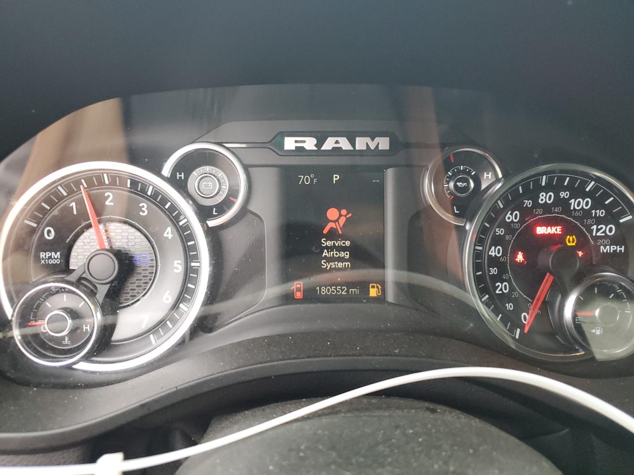 2020 RAM 1500 VIN 1C6SRFFT7LN110366 Copart auction photo, front end / minor dent/scratches damage thumbnail 9