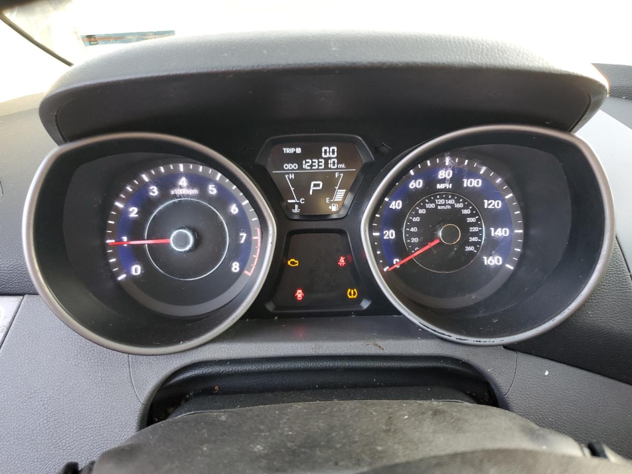 2013 Hyundai Elantra VIN 5NPDH4AE3DH271302 Copart auction photo, all over damage thumbnail 9