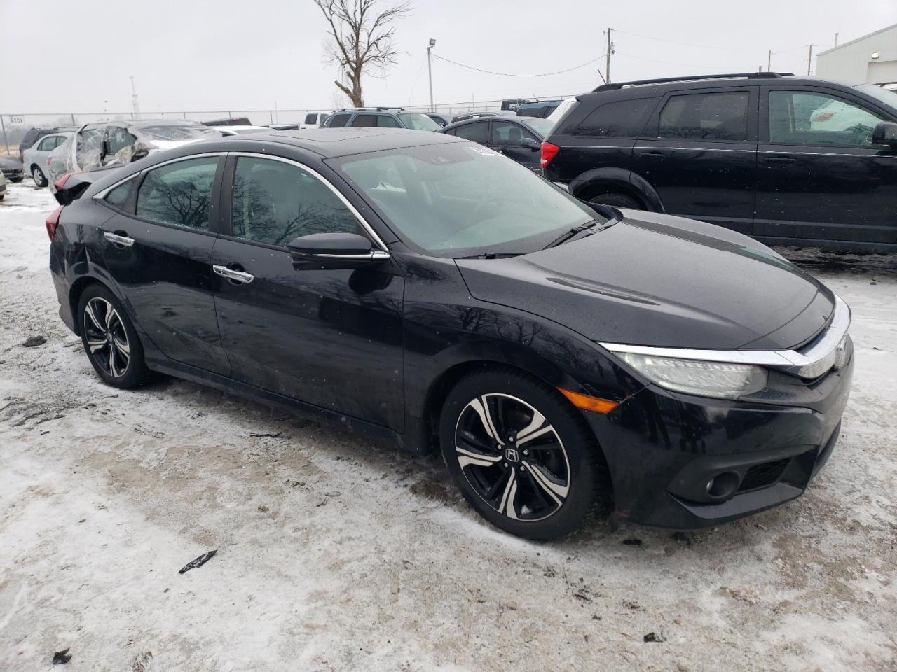 2018 Honda Civic VIN 2HGFC1F9XJH645329 Copart auction photo, rear end / minor dent/scratches damage thumbnail 4