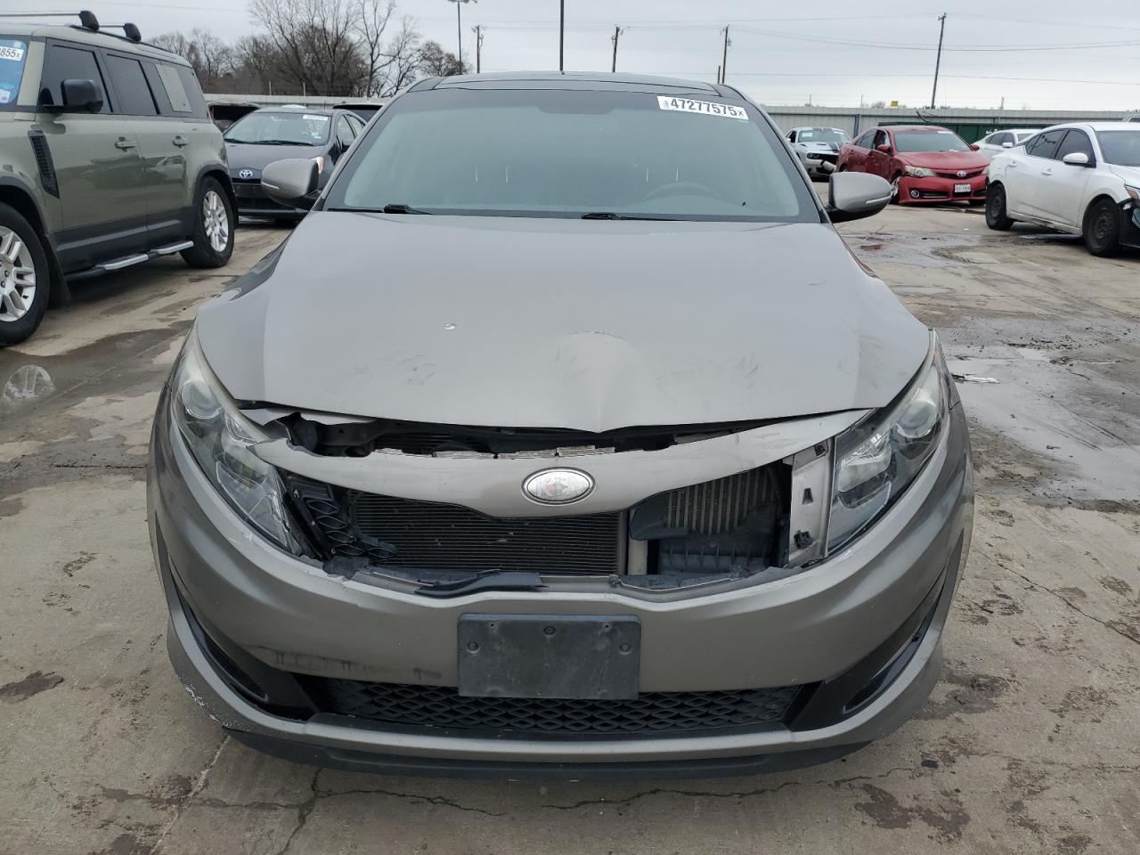 2013 KIA Optima VIN 5XXGR4A61DG233761 Copart auction photo, front end / hail damage thumbnail 5