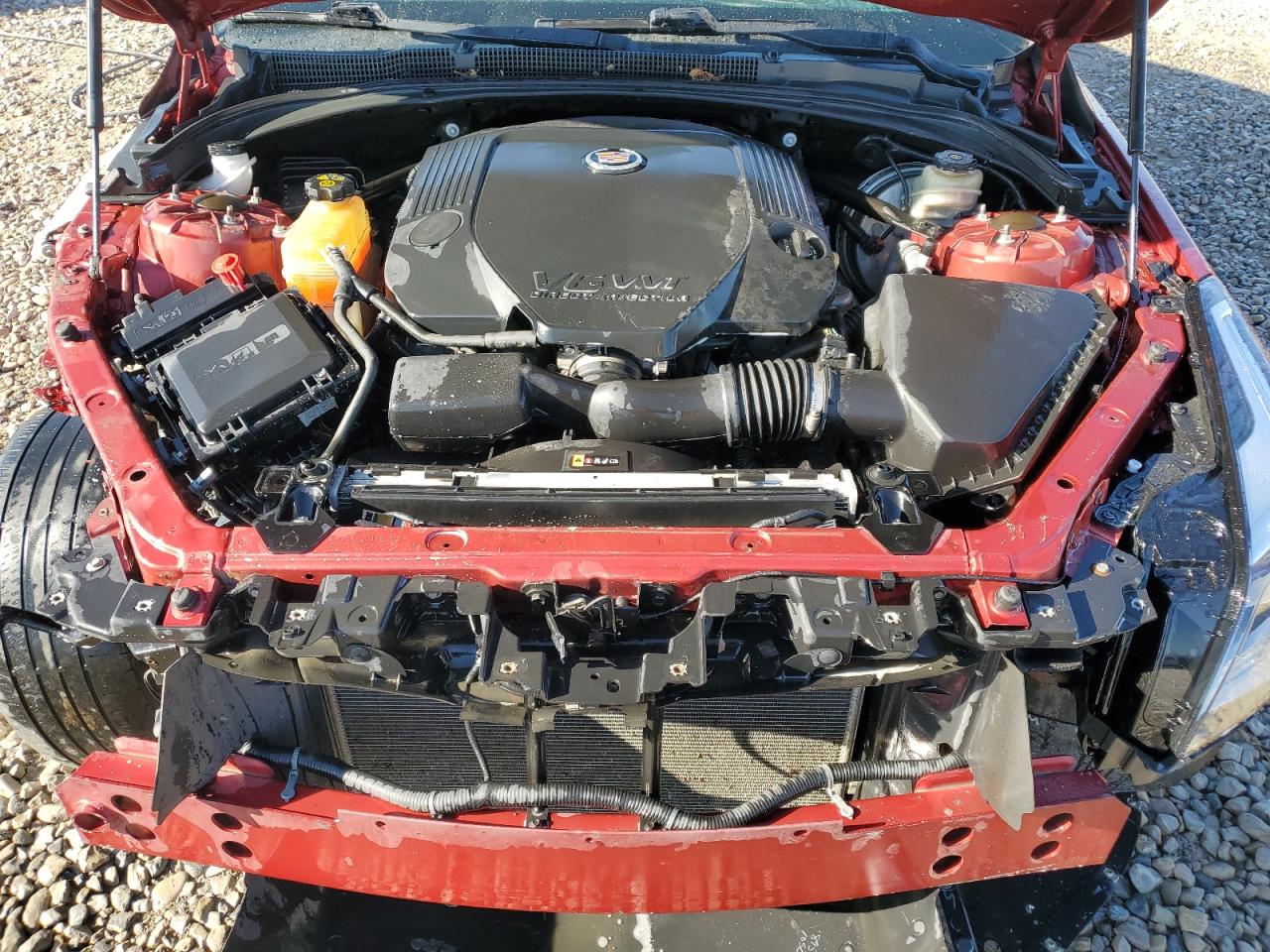 2014 Cadillac ATS VIN 1G6AB5R39E0166343 Copart auction photo, front end / side damage thumbnail 11