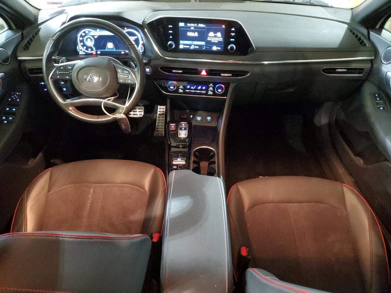 2021 Hyundai Sonata VIN 5NPEJ4J25MH088580 Copart auction photo, rear end / side damage thumbnail 8