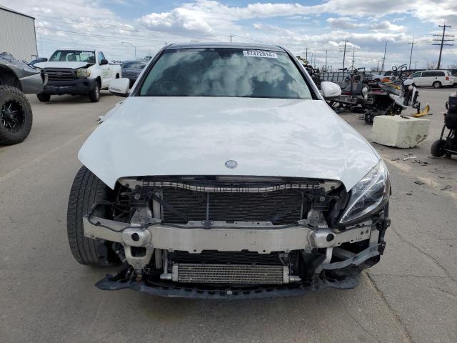 2015 Mercedes-Benz C-klasse VIN 55SWF4KB1FU039722 Copart auction photo, front end / side damage thumbnail 5
