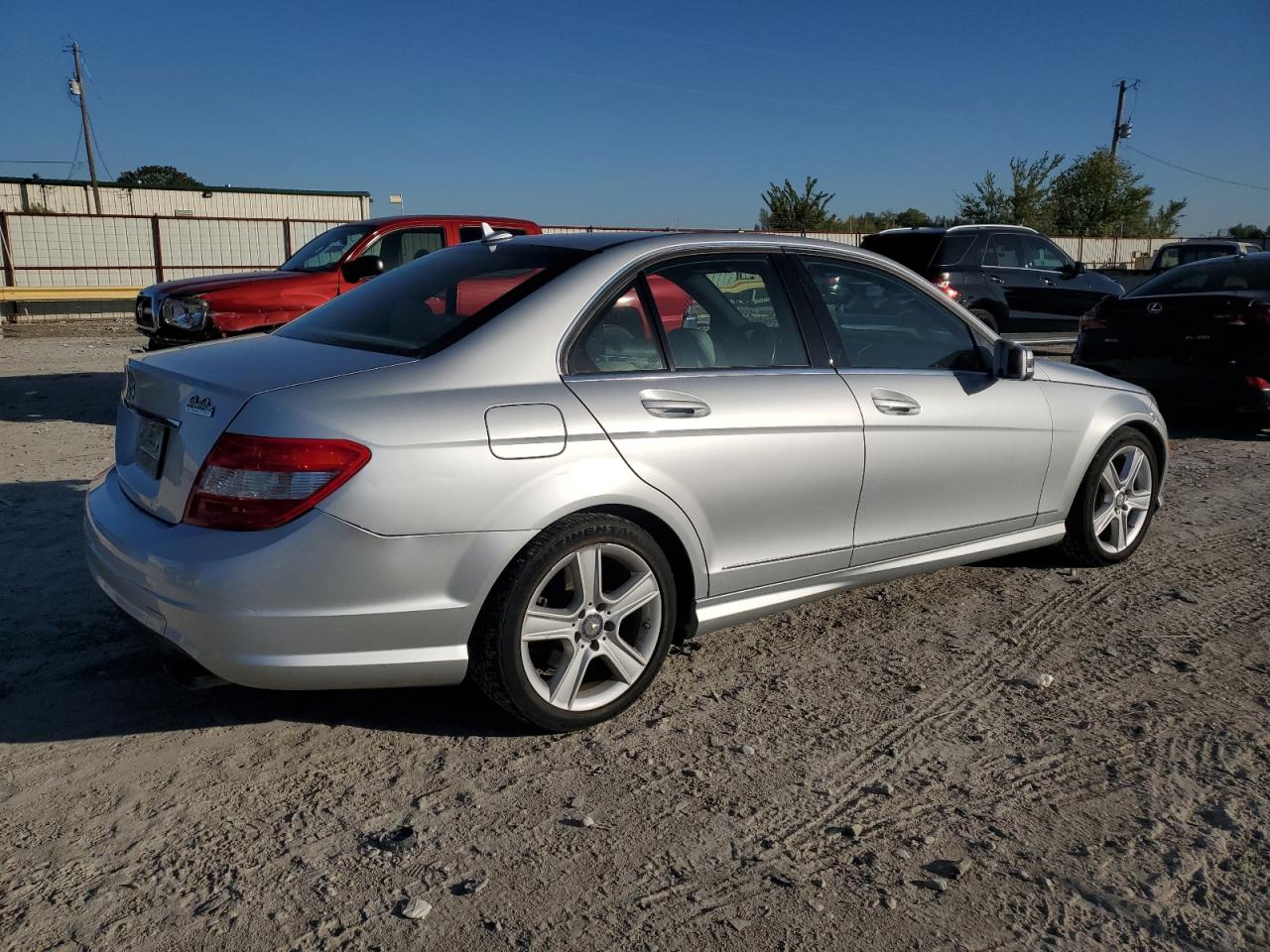 2010 Mercedes-Benz C-klasse VIN WDDGF5EB4AR097694 Copart auction photo, side damage thumbnail 3