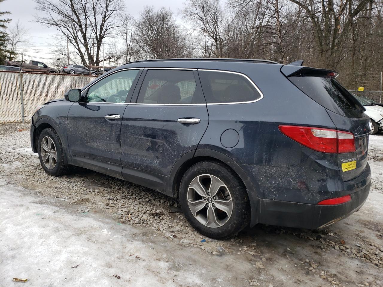 2014 Hyundai Santa Fe VIN KM8SM4HF2EU080426 Copart auction photo, front end / undercarriage damage thumbnail 2