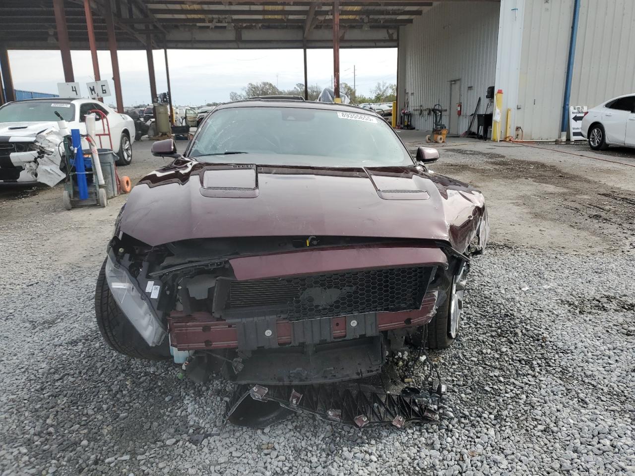 2018 Ford Mustang VIN 1FA6P8CF7J5107285 Copart auction photo, side / front end damage thumbnail 5
